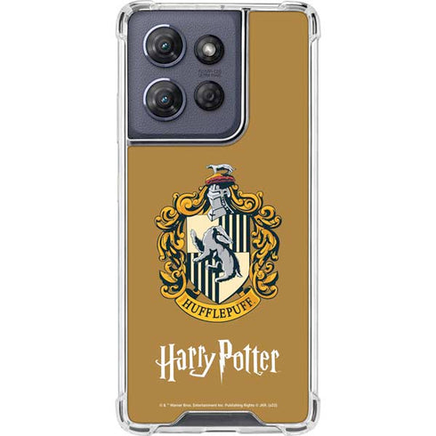 Wizarding World Harry Potter Hufflepuff House Crest Moto G Play 5G (2025) Clear Case